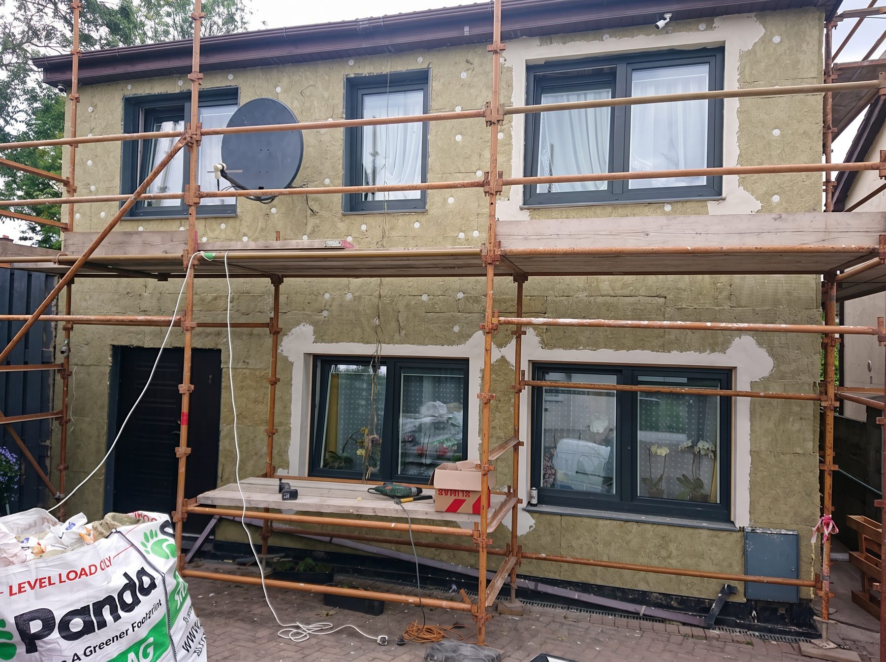 Front elevation — insulation boards