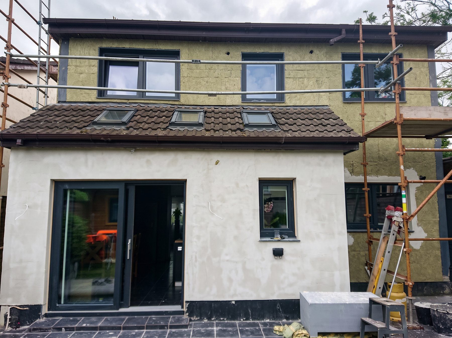 Rear elevation — insulation boards